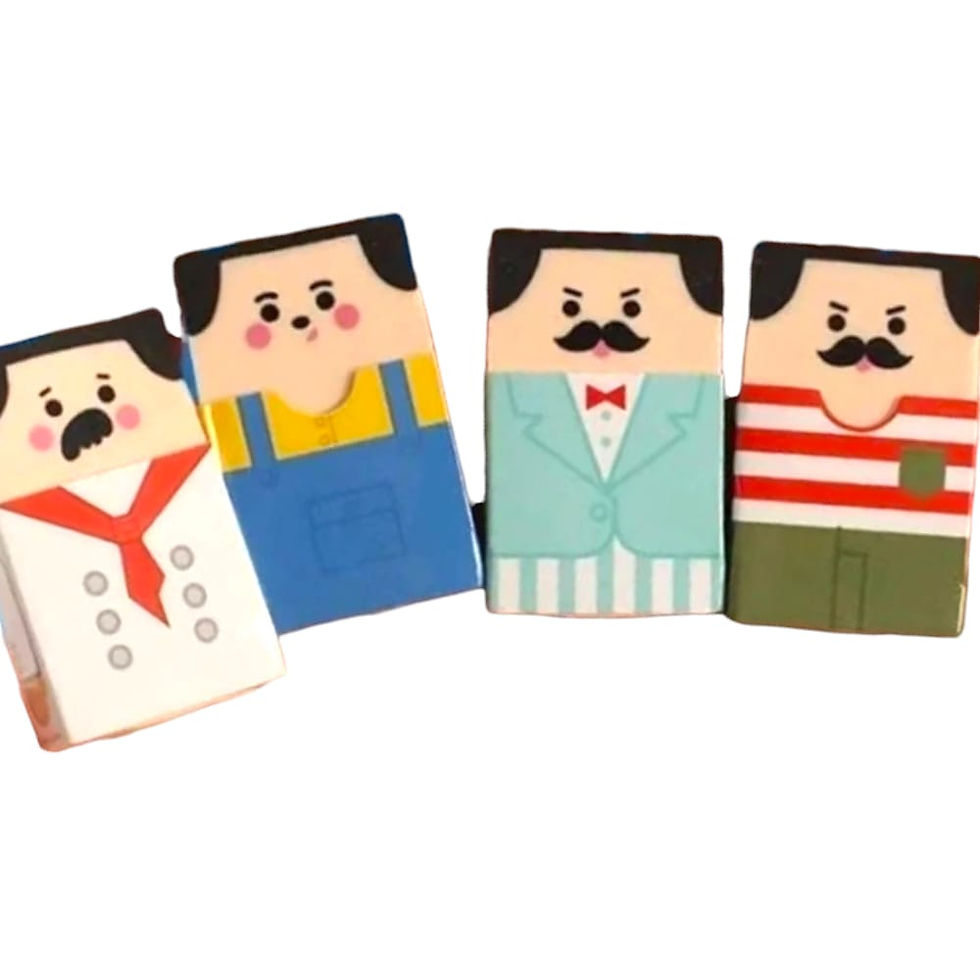 Borracha Personagem Caricato Calvo - modelo sortido - imagem 2