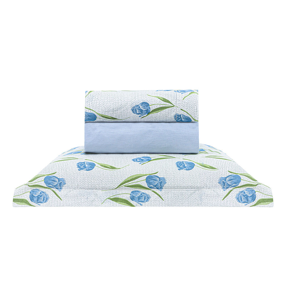 Jogo de Cama Ponto Ajour Estampado Queen FirstClass