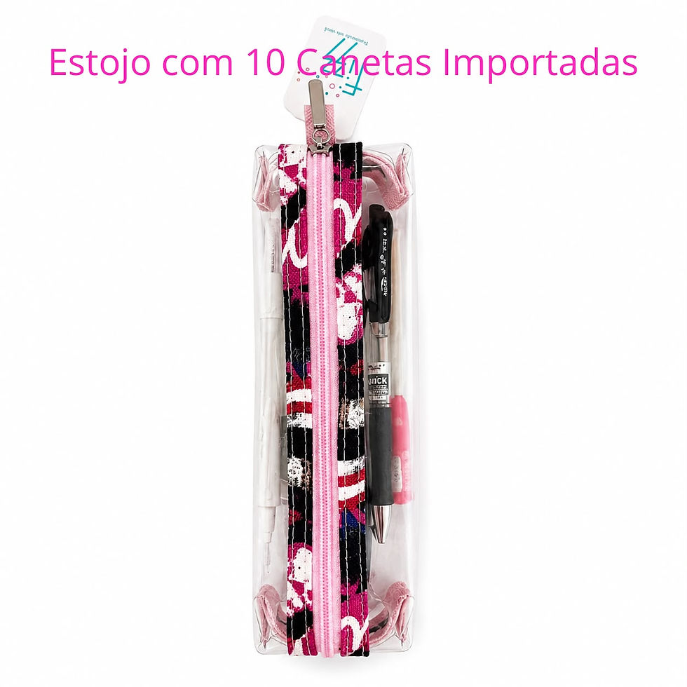 Miniatura: Kit 10 ou 20 Canetas Importadas + Estojo Fizz - imagem 5