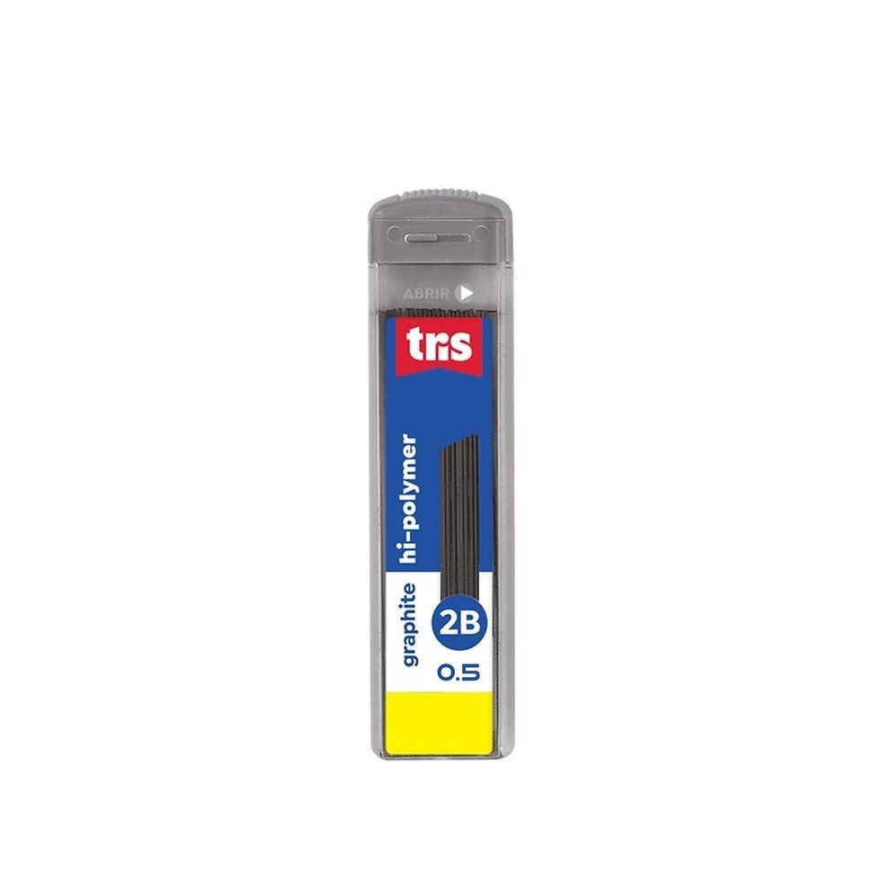 Grafite Tris Hi-Poly 0,5 mm 2B – 12 Minas