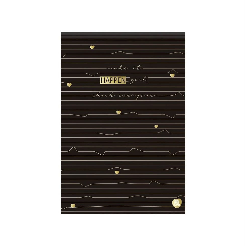 Caderno Brochura 1/4 Happen Animativa Capa Dura 80 Folhas – 14 × 20 cm – imagem 2