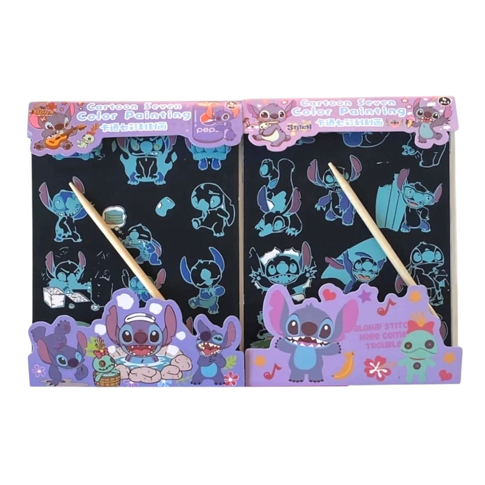 Kit Arte para Raspar Stitch | Painel Mágico Scratch Art
