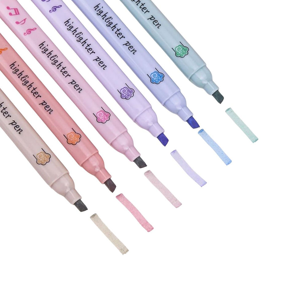 Miniatura: Kit Marca-Texto Candy Pastel com Tampa de Patinho - 6 peças - imagem 2