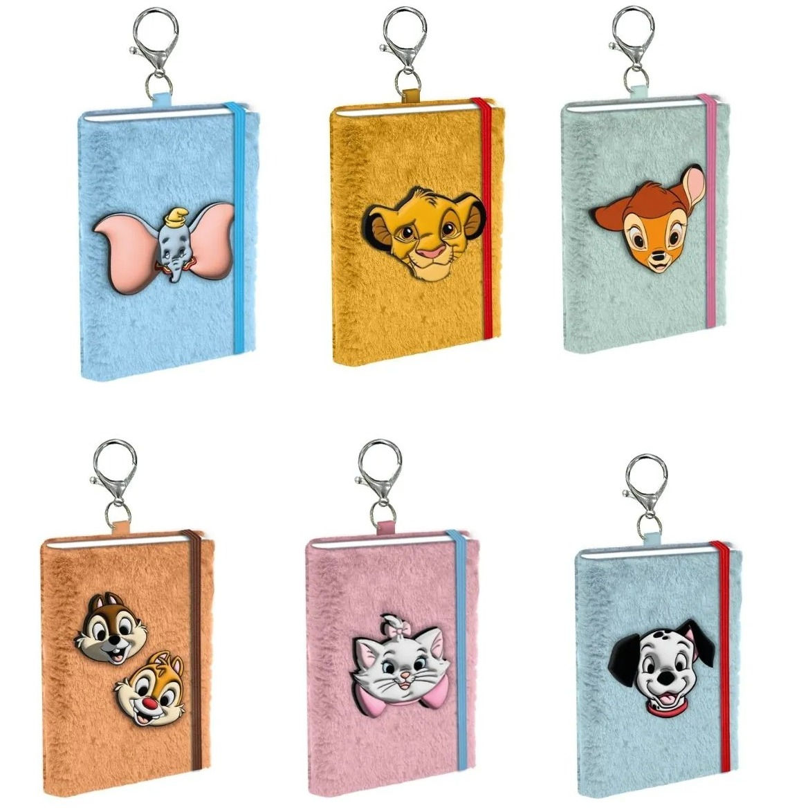 Mini Caderno Fluffy Classicos Da Disney
