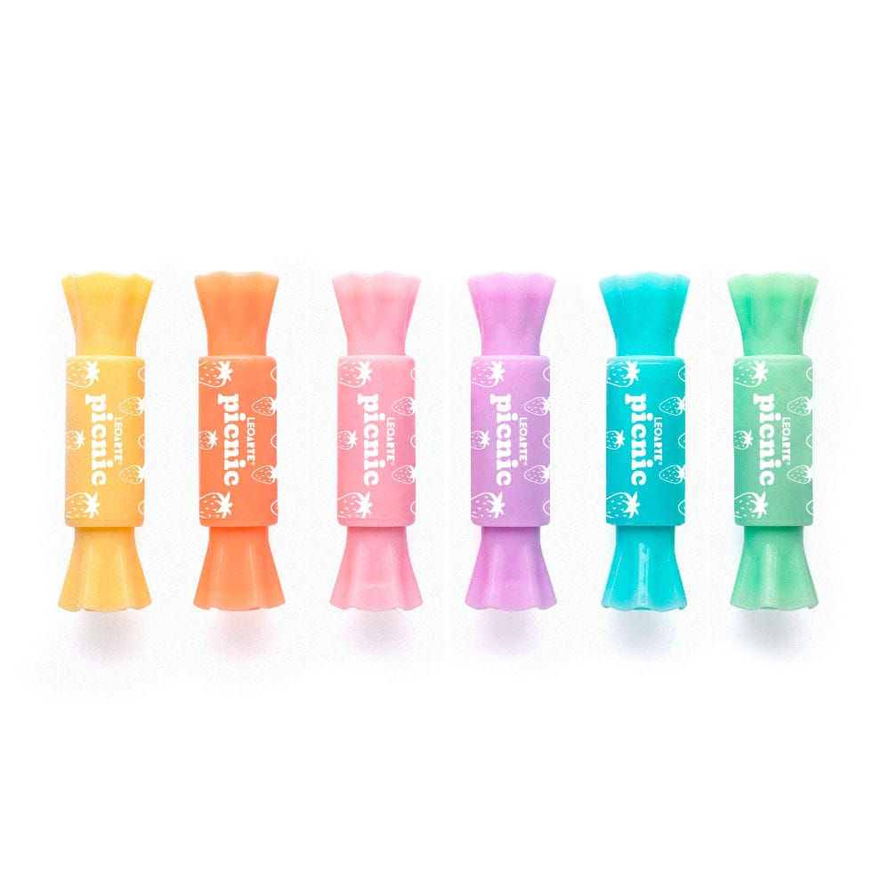 Kit Marca Texto Mini de Pontas Duplas - Redonda e Chafradas