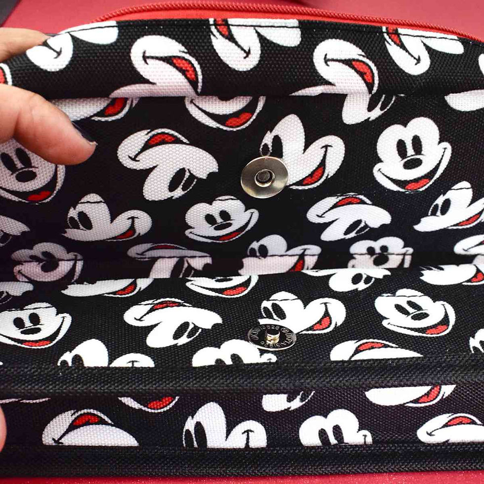 Miniatura: Estojo Escolar Mickey Mouse DAC Organizador Grande com Divisórias e Bolso - imagem 3