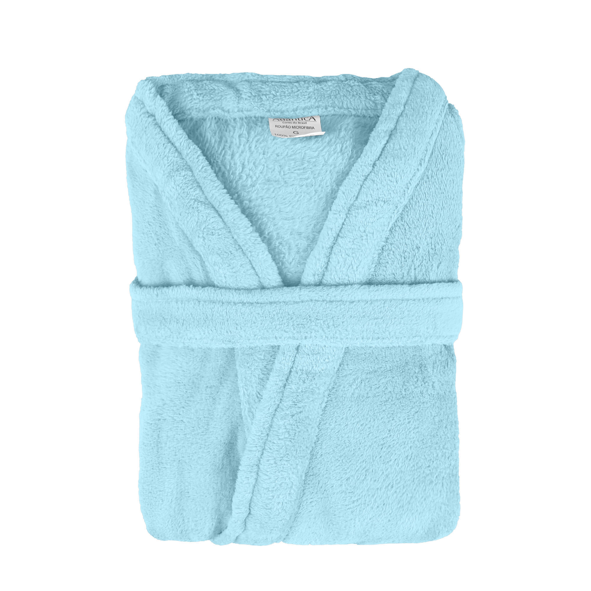 Roupao Liso Kimono 8 A 10 Anos - Aqua - 8-10