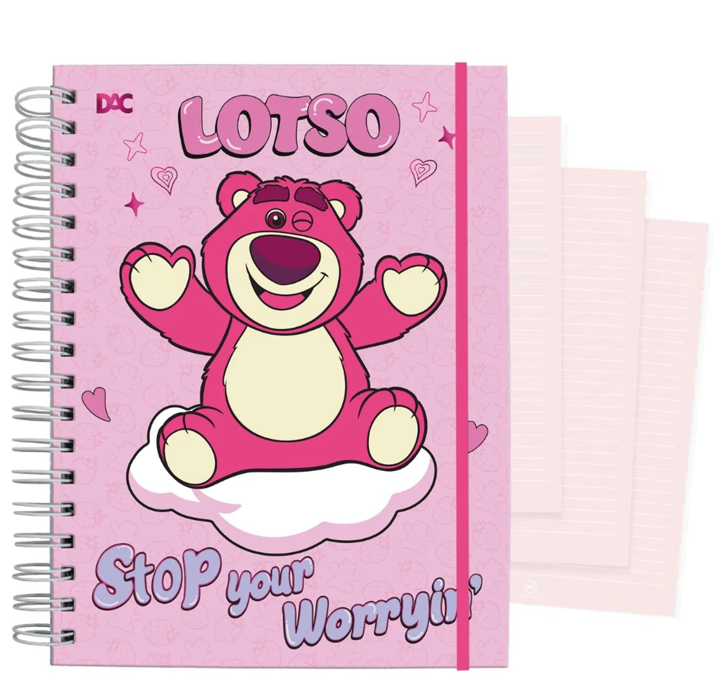 Caderno Smart Universitário 15 Divisórias Ursinho Lotso 140 folhas - DAC
