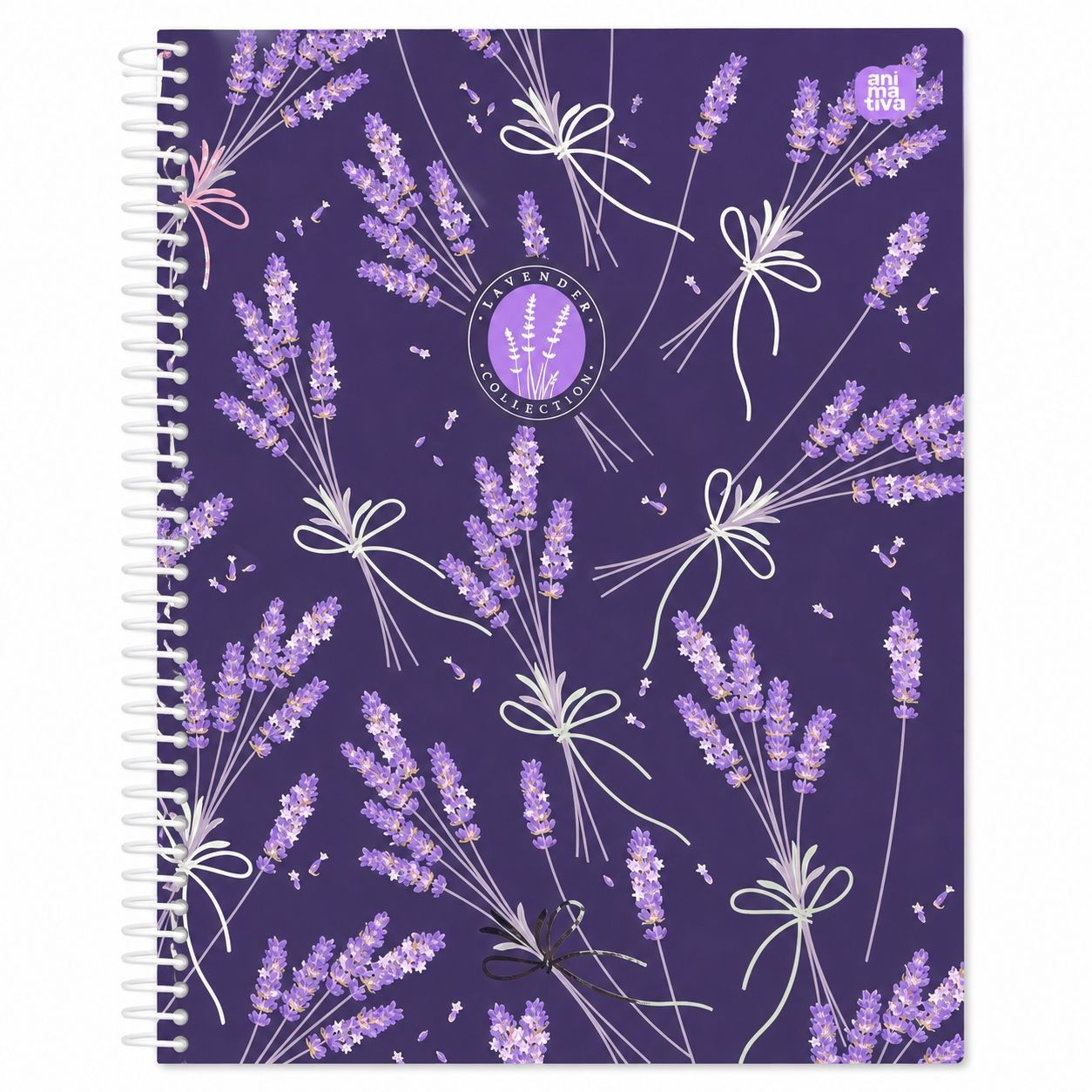 Caderno Universitário Lavender Animativa 10 Matérias 160 Folhas – 20 × 27,5 cm