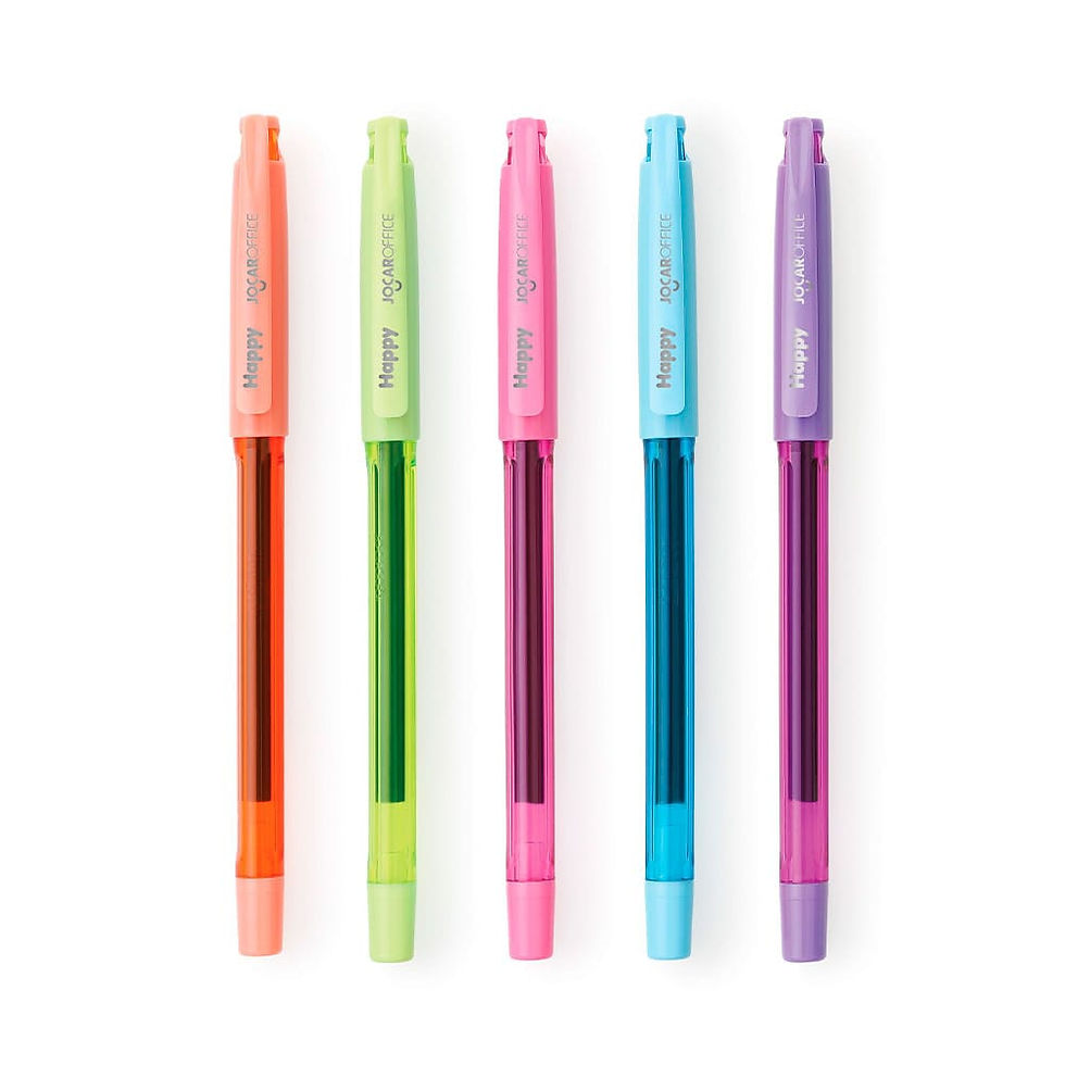 Kit Caneta Gel Happy - 5 Cores - imagem 2