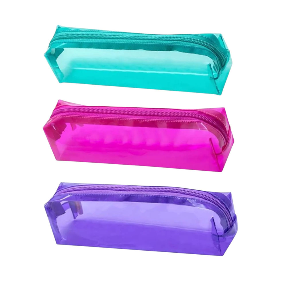 Estojo Transparente da BRW - 3 Cores