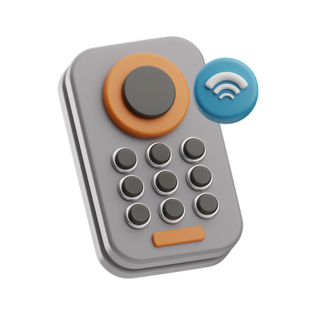 smart-intercom-3d-icon-download-in-png-blend-fbx-gltf-file-formats--wifi-logo-home-pack-sc