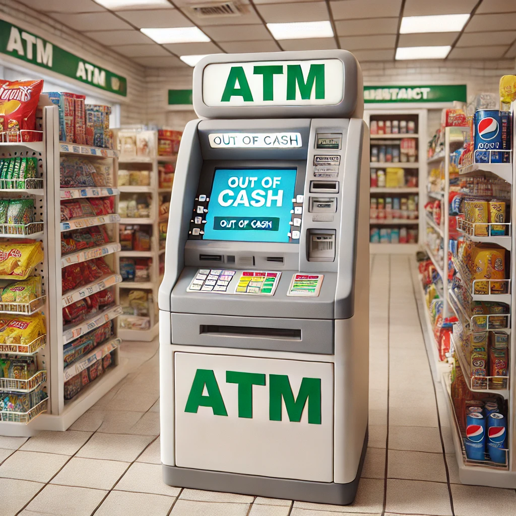 ATM out of cash