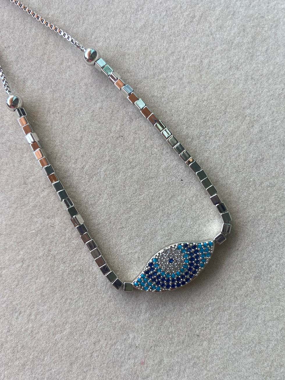 Pulseira Olho Grego Prata