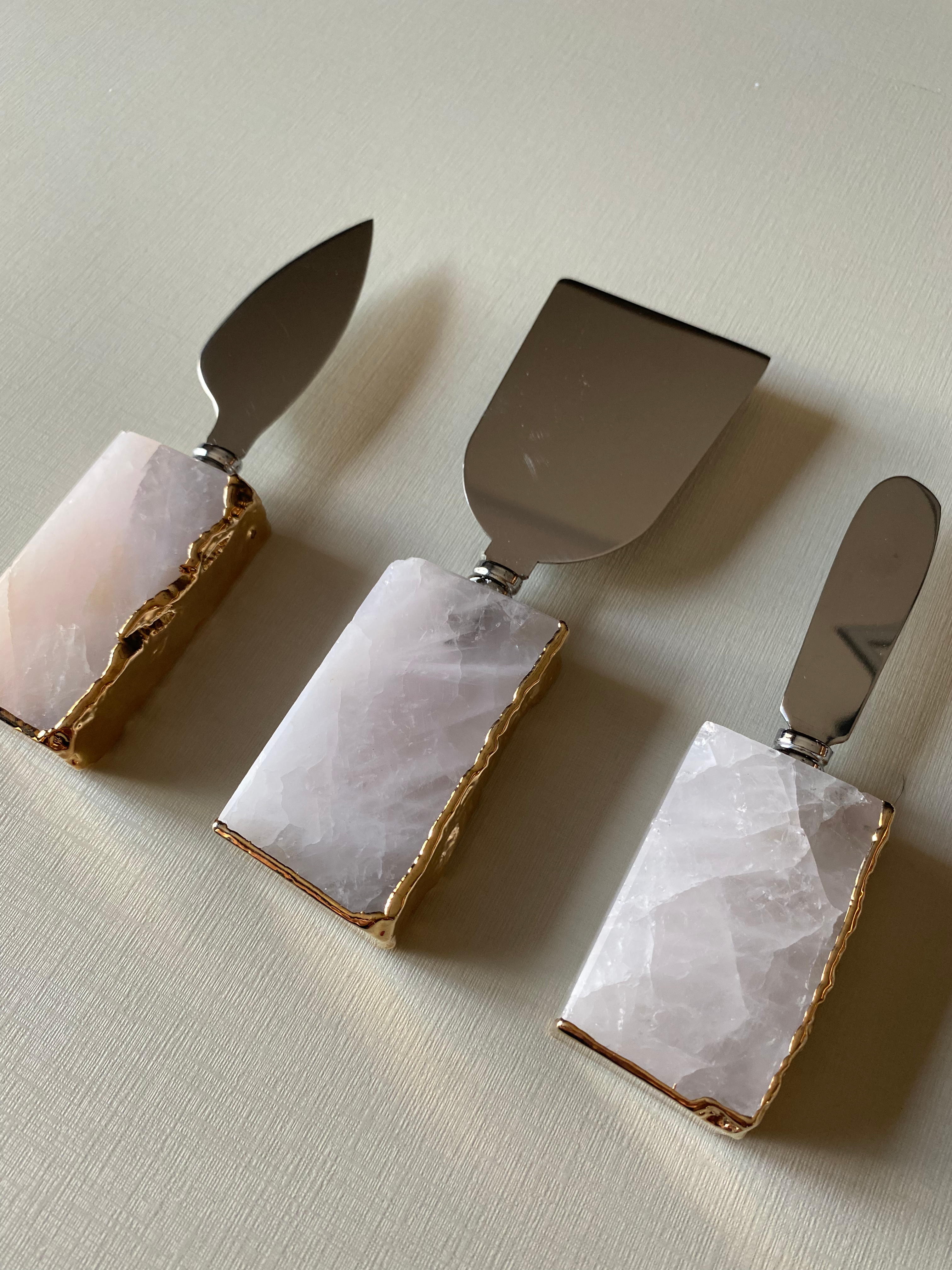 Conjunto Queijo Quartzo Rosa