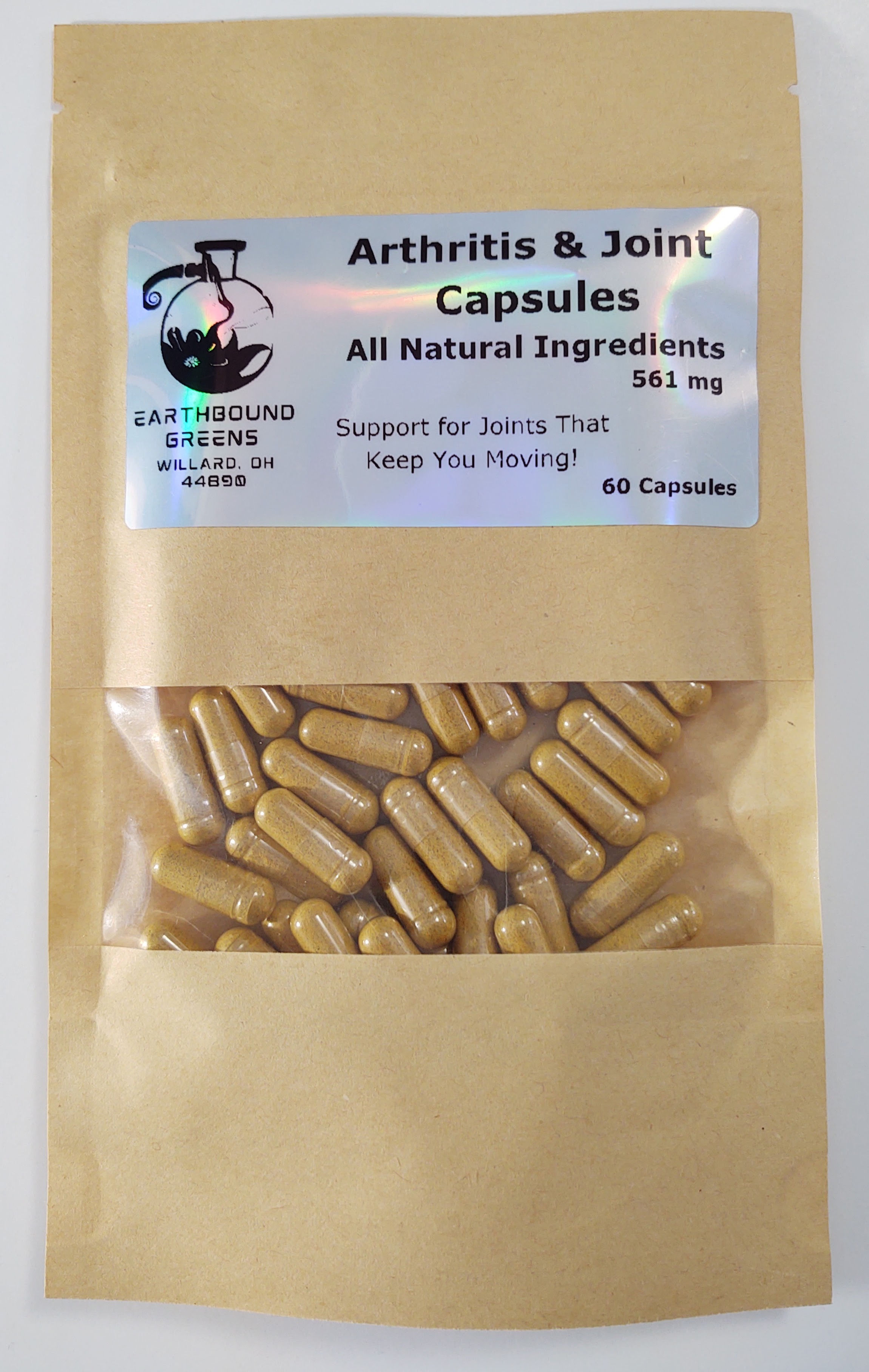 Arthritis & Joint Capsules - 561mg - All Natural Ingredients