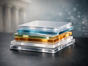 Editorial photo of seven translucent layers with one layer shifted out of alignment, symbolising governance drift in Digital Public Infrastructure.