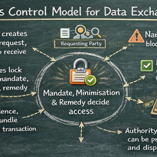 Mandate gating keeps interoperability defensible, the ecosystem enables requests, not entitlement.