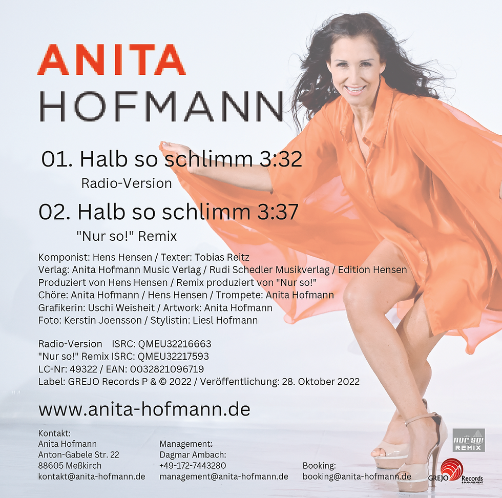 Miniaturbild: Debüt-Single Halb so schlimm - Anita Hofmann