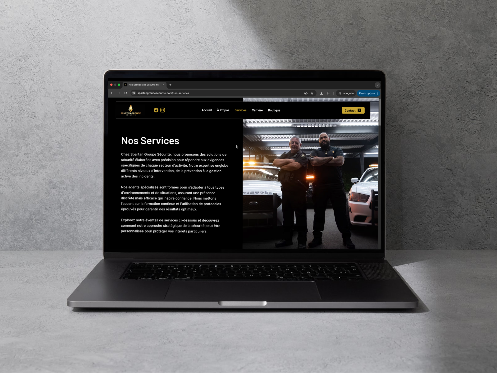 Spartan Groupe Sécurité aperçu 2