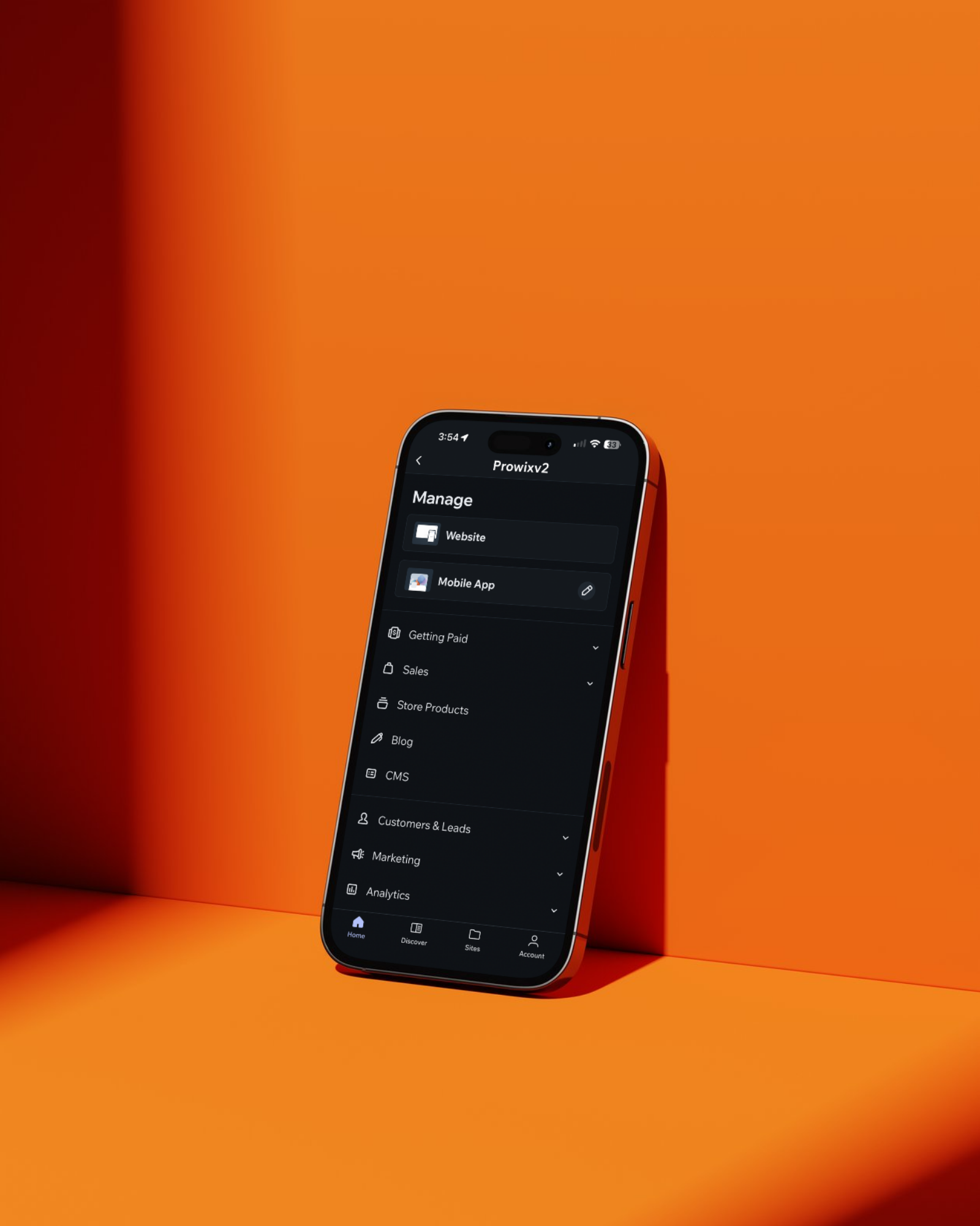 Interface Wix Studio — conception de site web professionnel au Québec