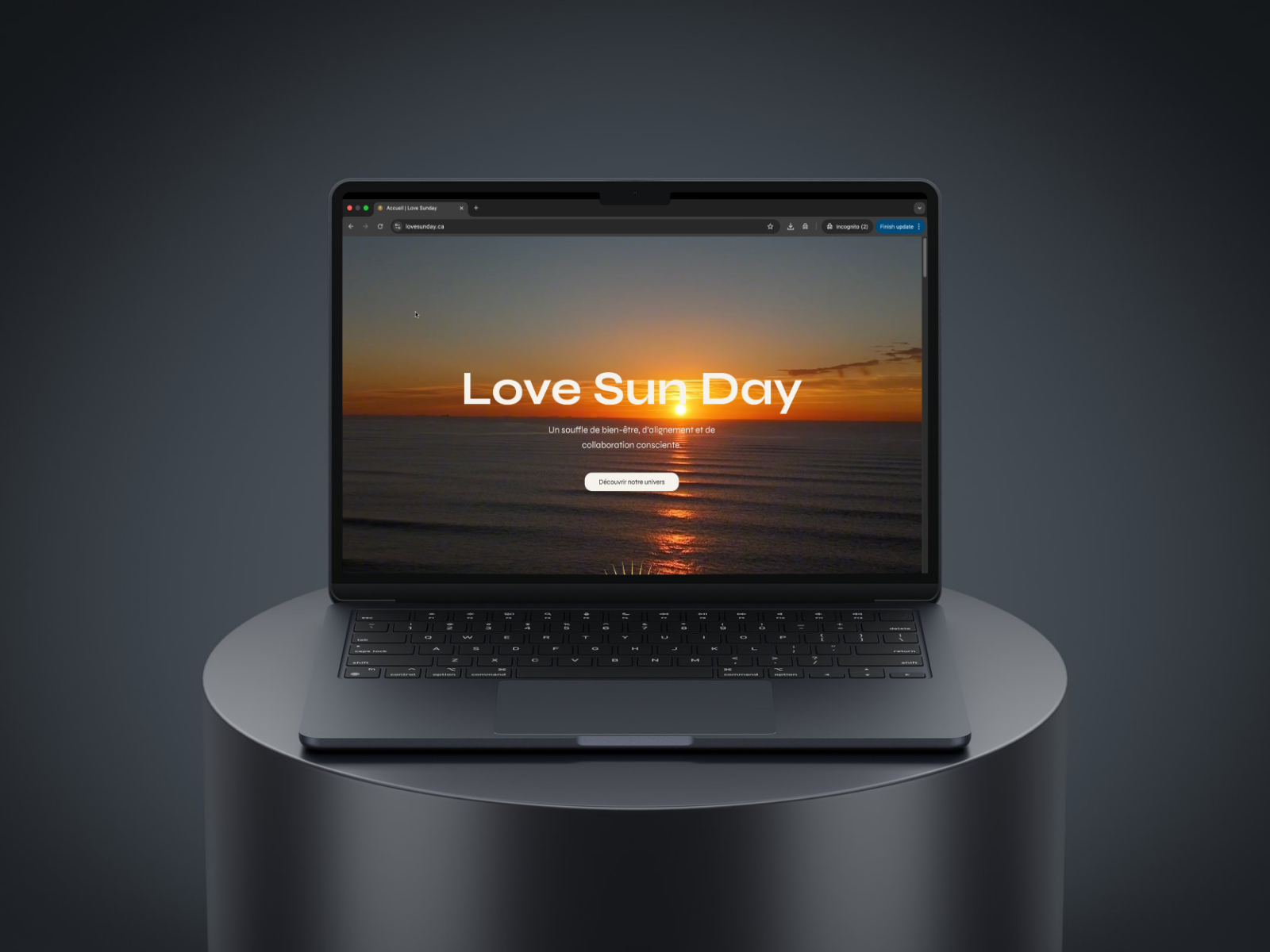 Réalisation Prowix — Love Sunday, Bien-être & Lifestyle sur Wix Studio