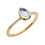Thumbnail: Links of London Luna Gems 18kt Yellow Gold, Blue Topaz & Diamond Ring
