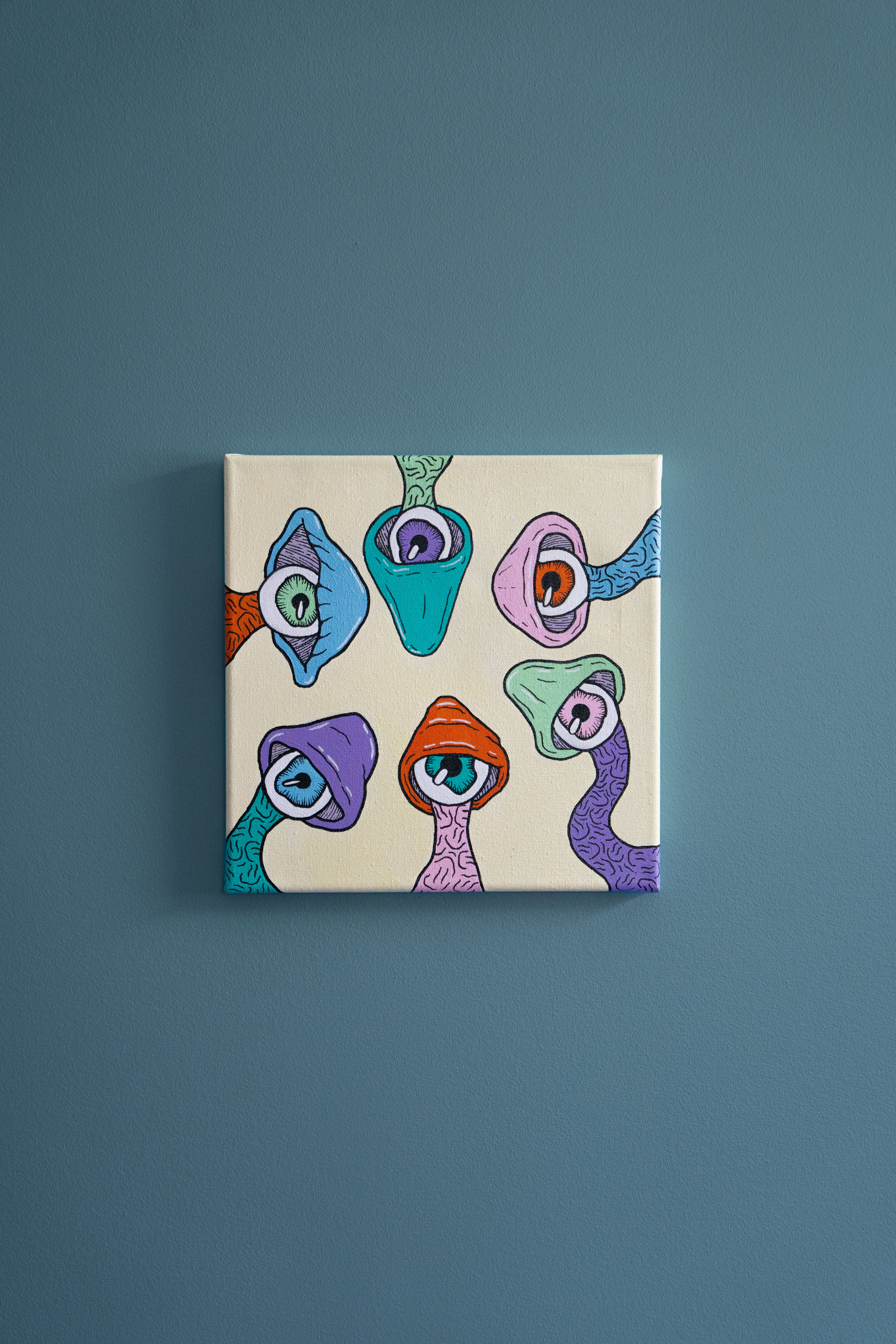Six Shrooms Canvas