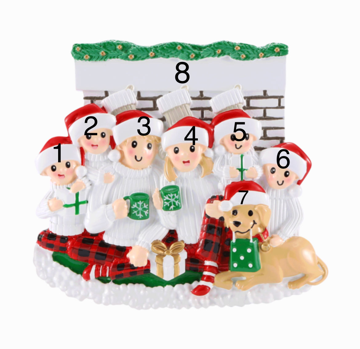 OR2461-6 – Sitting In Front Of Fireplace (Family Of 6)