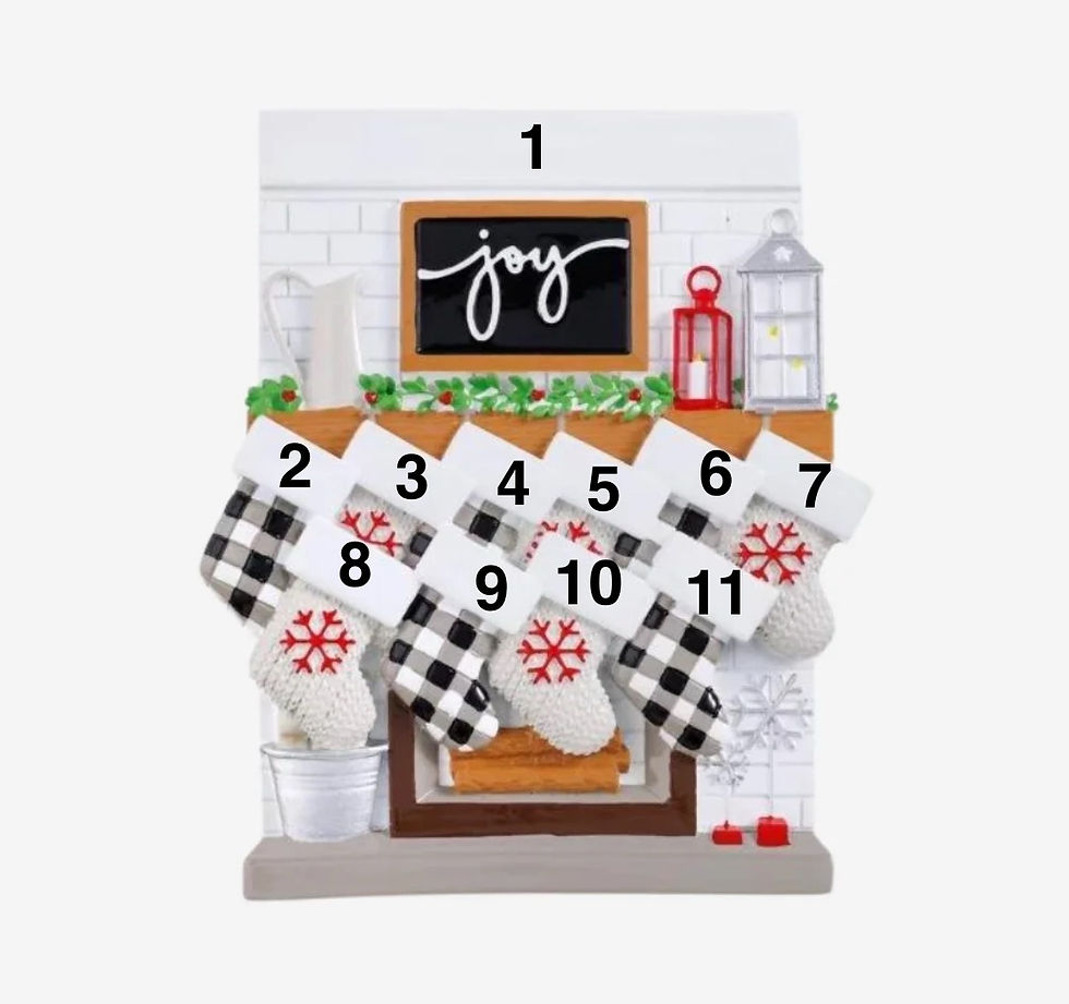 OR-2030-10 – Fireplace Mantle Family of 10