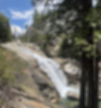 Waterfall at Mist Falls Trail in Kings Canyon National Park.