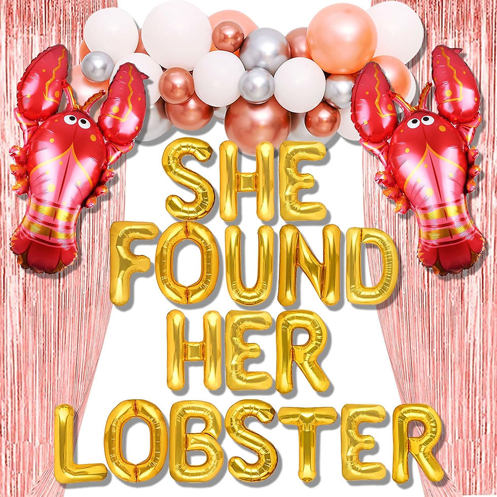 She Found Her Lobster Balloon Banner Set