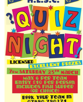 Does a Quiz and Fish Supper sound good?