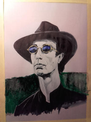 Portræt af Robin Gibb. Steampunk 2. 2016