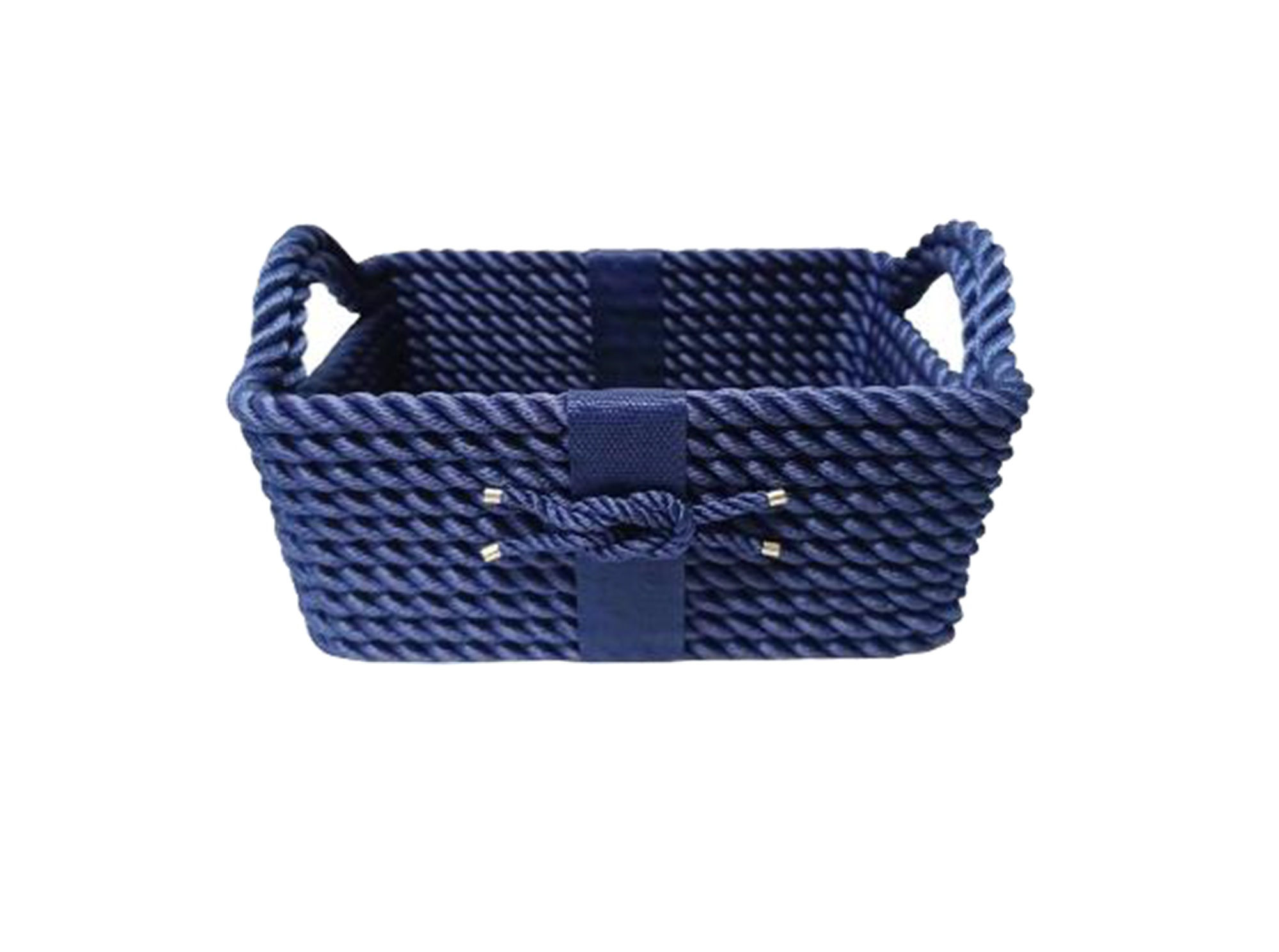 Handmade Rope Towel Basket | Coastal Bathroom Storage Bin | Nautical Organizer f