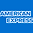 Black and white American Express logo