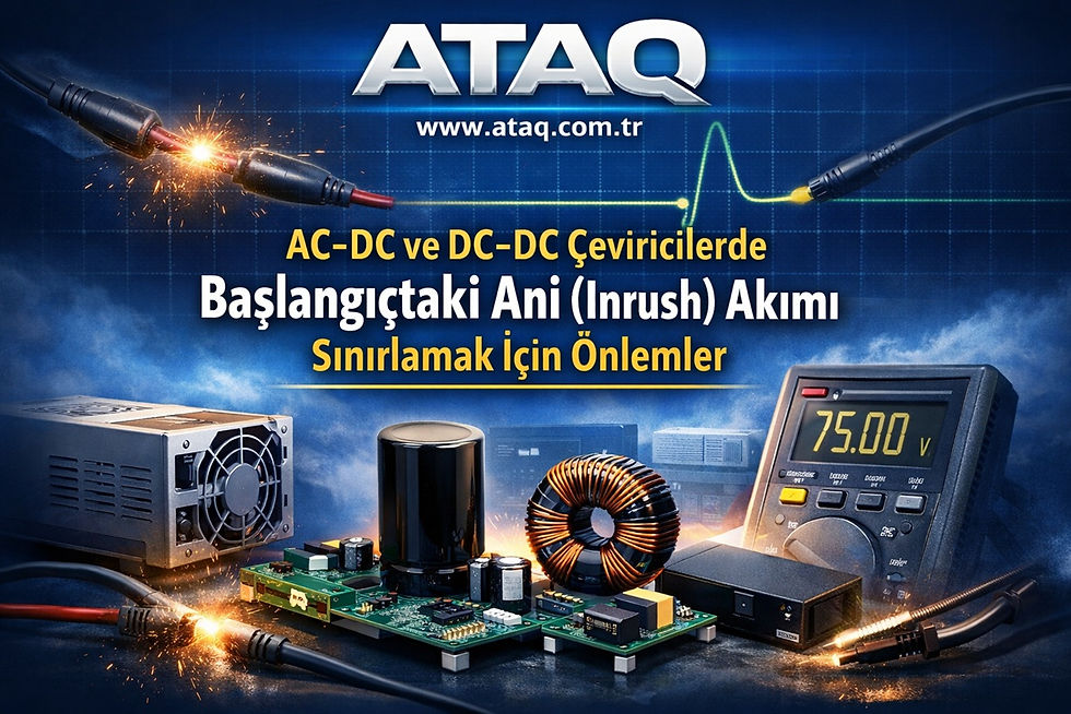 AC-DC ve DC-DC Çeviricilerde Başlangıçtaki Ani (Inrush) Akımı Sınırlamak İçin Önlemler