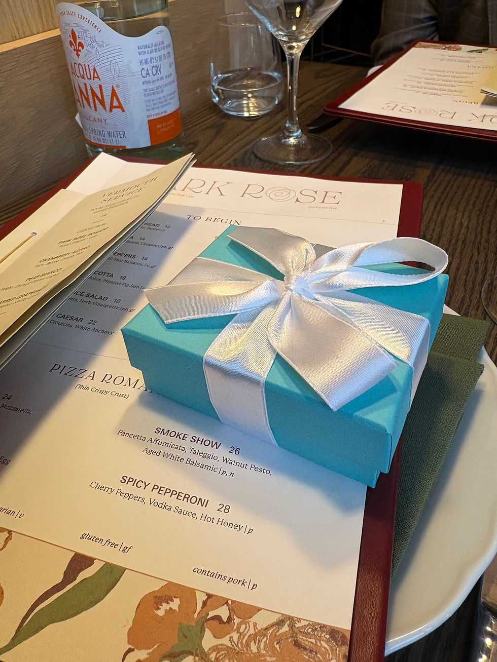 Birthday lunch with a side of Tiffany ✨ Thank you!