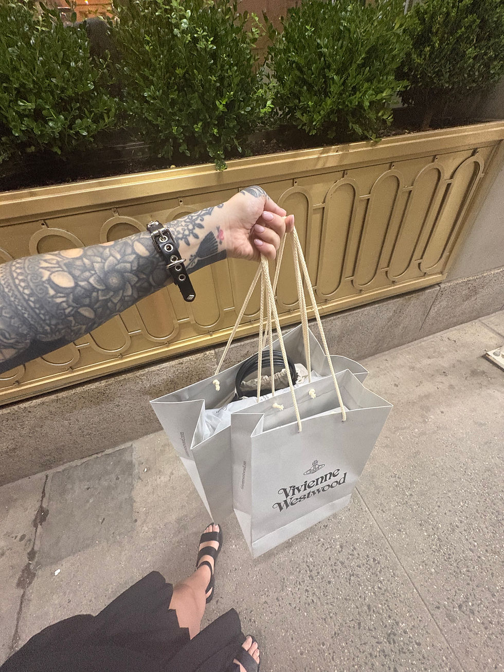 Another successful Vivienne Westwood shopping spree thanks to my sweet pet💕💕💕💕
