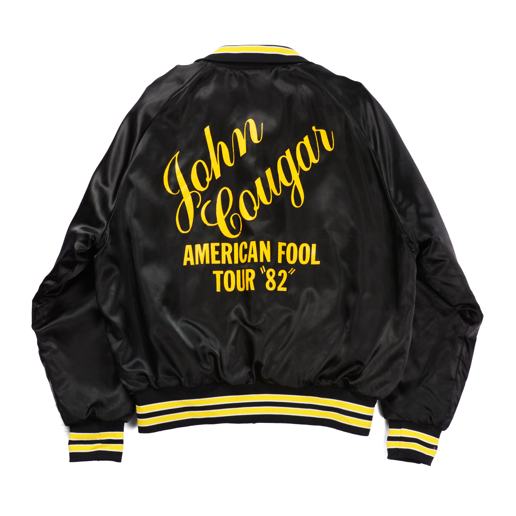 80'S ARISTO JAC JOHN COUGAR AMERICAN FOOL TOUR 82 NYLON BLOUSON