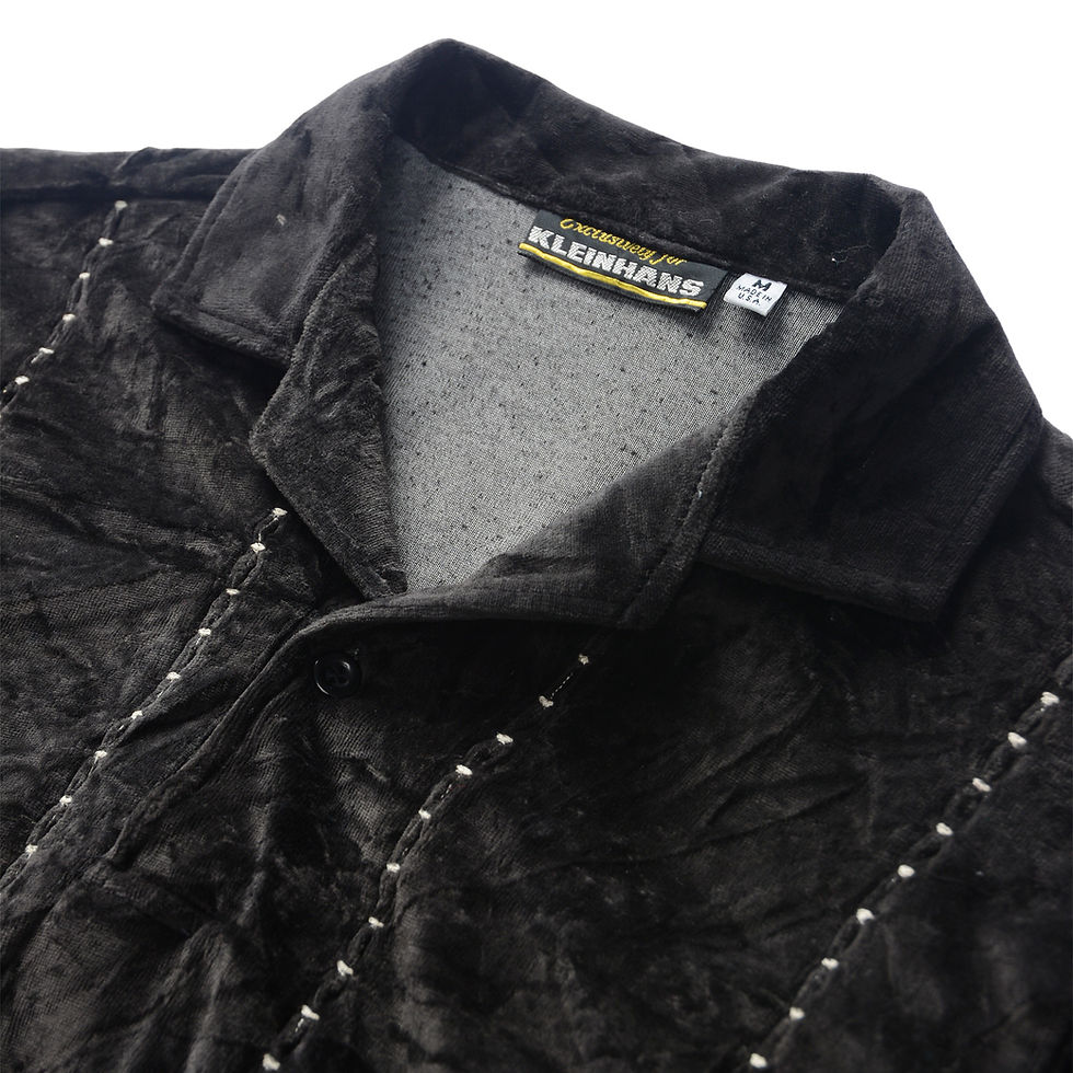 サムネイル： KLEINHANS STITCHED VELOUR POLO