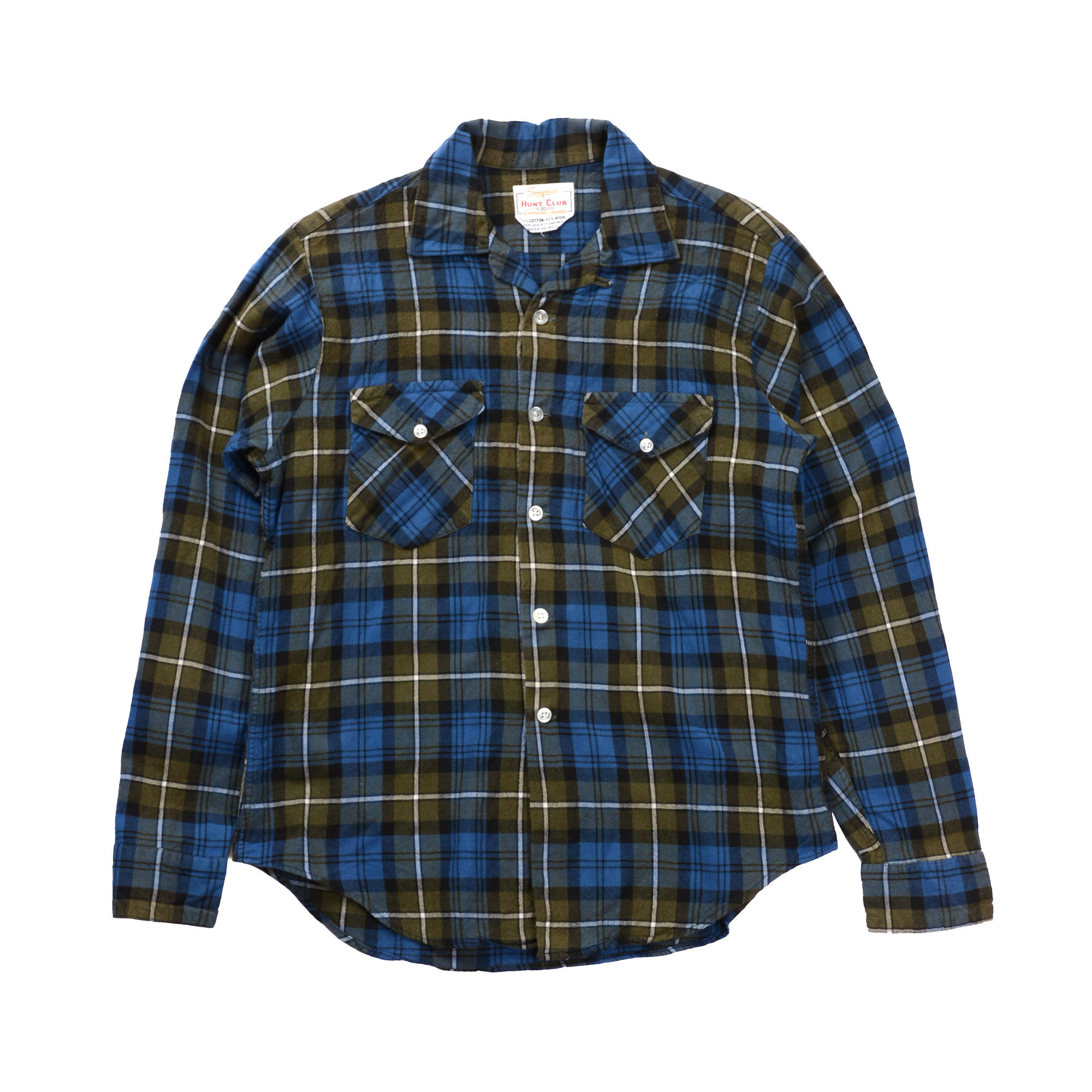 70'S HUNT CLUB COTTON WOOL SHIRT