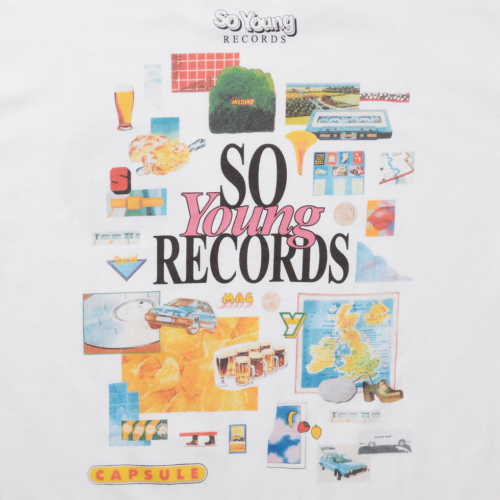 サムネイル： So Young Records Collage T-shirt