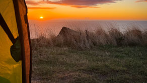 Vango tent at sunset