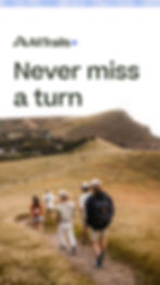 All Trails app