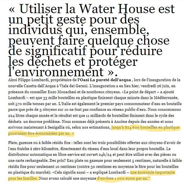 824 000 bouteilles en plastiques évitées tous les ans avec un Kiosque