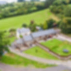 Onnen Fawr Lodge drone shot overview