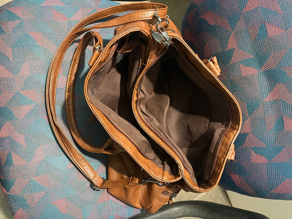 Thumbnail: Two leather Brown handbags. As new condition