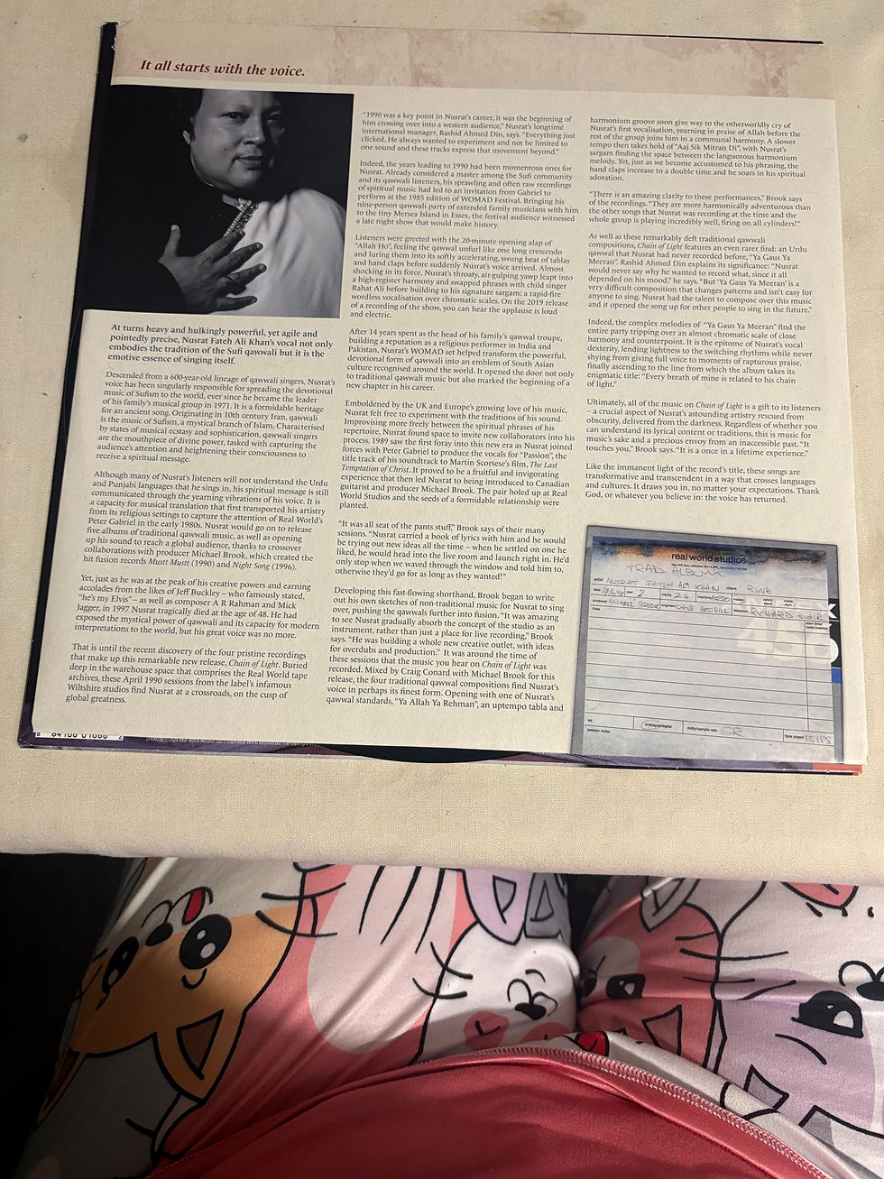 Thumbnail: Nusrat Fateh Ali Khan & Party Chain of Light (Vinyl) 12" Album