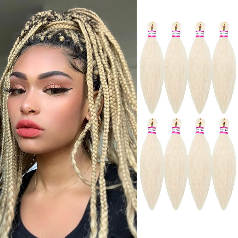 Miniatura: Pre Stretched Braiding Hair Extensions Black 12 Inch 8 Packs Girls Braiding Hai